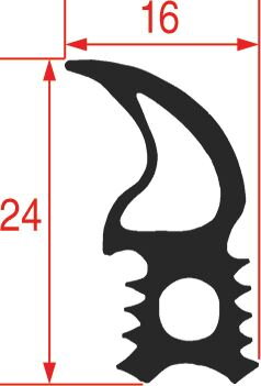 Těsnění dveří silikonové